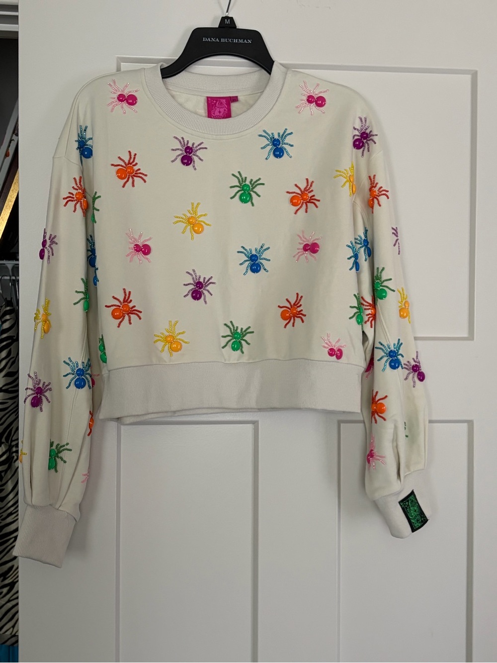 Queen of Sparkles Spider Sweatshirt NWT SIZE XS
